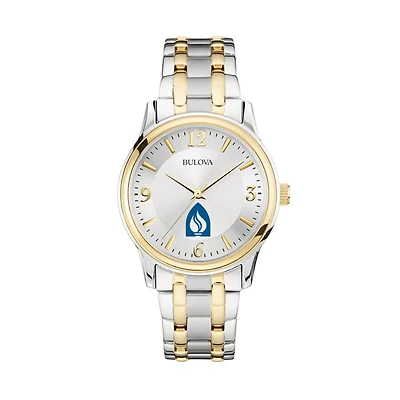 Bulova Silver/Gold Andrews University Cardinals Classic Two-Tone Round Watch