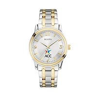 Bulova Silver/Gold Austin Community College Classic Two-Tone Round Watch