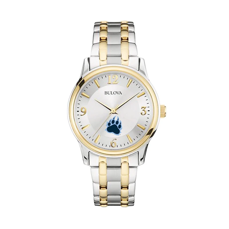 Bulova Silver/Gold CUNY Baruch College Classic Two-Tone Round Watch