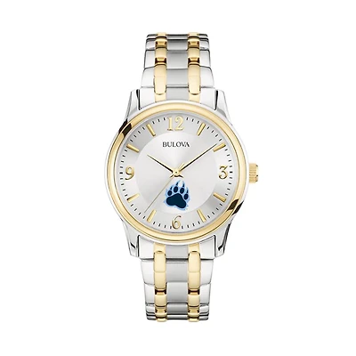 Bulova Silver/Gold CUNY Baruch College Classic Two-Tone Round Watch