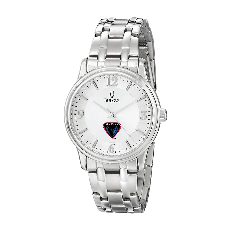 Men's Bulova  Silver DePaul Blue Demons