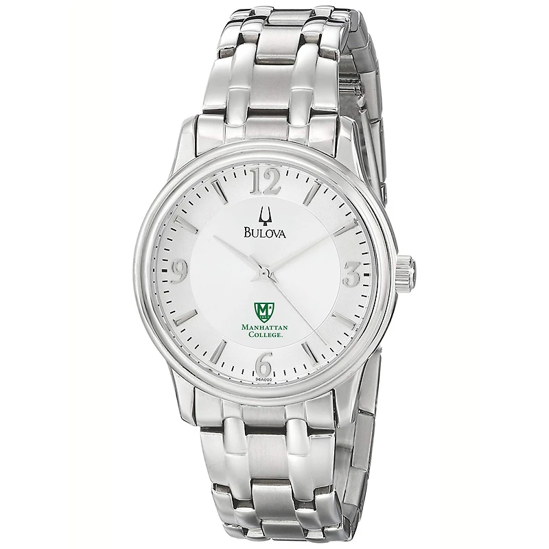 Men's Bulova  Silver Manhattan Jaspers
