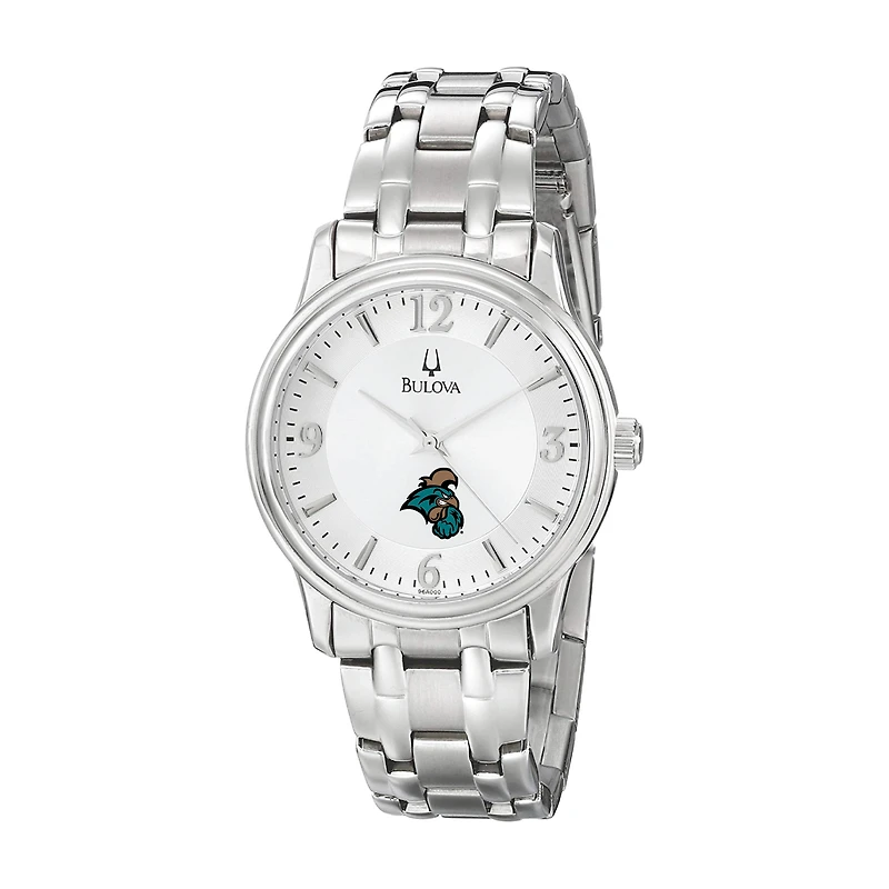 Men's Bulova  Silver Coastal Carolina Chanticleers