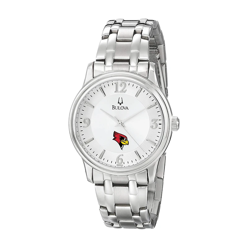 Men's Bulova  Silver Illinois State Redbirds