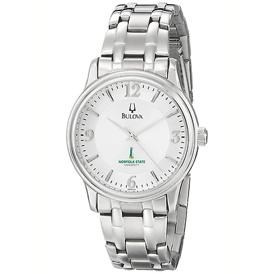 Men's Bulova  Silver Norfolk State Spartans