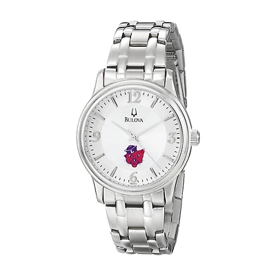 Men's Bulova  Silver Linfield Wildcats