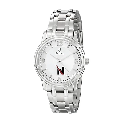 Men's Bulova  Silver Northwestern Ohio Racers
