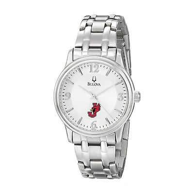 Men's Bulova  Silver William Jewell Cardinals