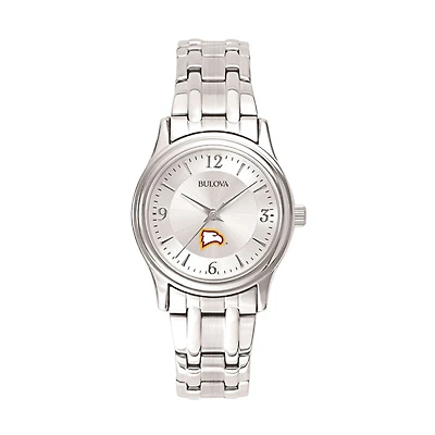 Women's Bulova Silver Winthrop Eagles Stainless Steel Quartz Watch