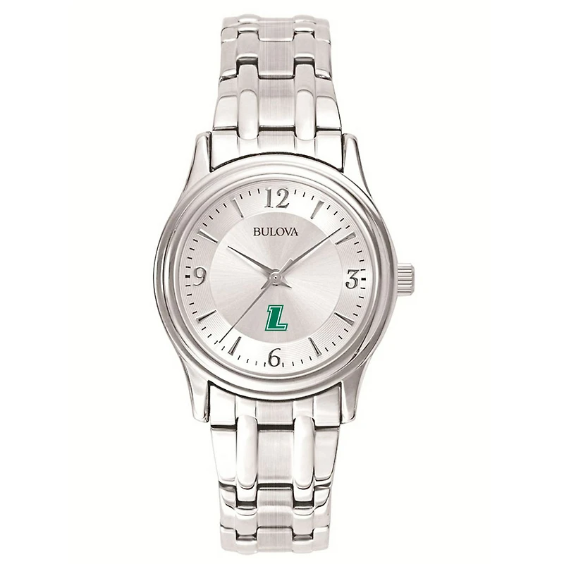 Women's Bulova Silver Loyola Greyhounds Stainless Steel Quartz Watch