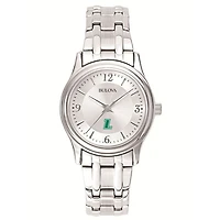 Women's Bulova Silver Loyola Greyhounds Stainless Steel Quartz Watch