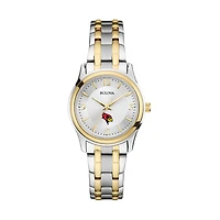 Women's Bulova Silver/Gold Illinois State Redbirds Classic Two-Tone Round Watch