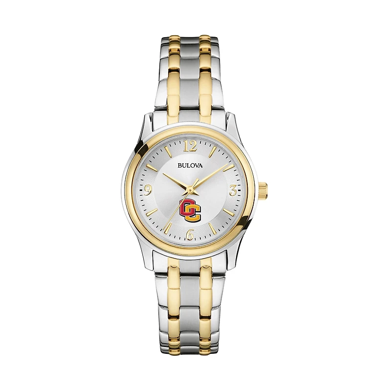 Women's Bulova Silver/Gold Oberlin Yeomen Classic Two-Tone Round Watch