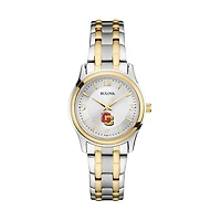 Women's Bulova Silver/Gold Oberlin Yeomen Classic Two-Tone Round Watch