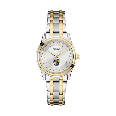 Women's Bulova Silver/Gold South Texas College of Law Classic Two-Tone Round Watch