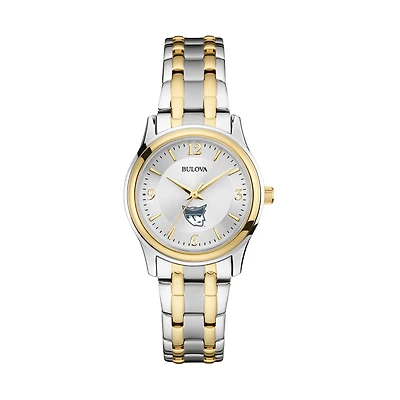 Women's Bulova Silver/Gold Marietta College Pioneers Classic Two-Tone Round Watch