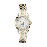 Women's Bulova Silver/Gold Marietta College Pioneers Classic Two-Tone Round Watch