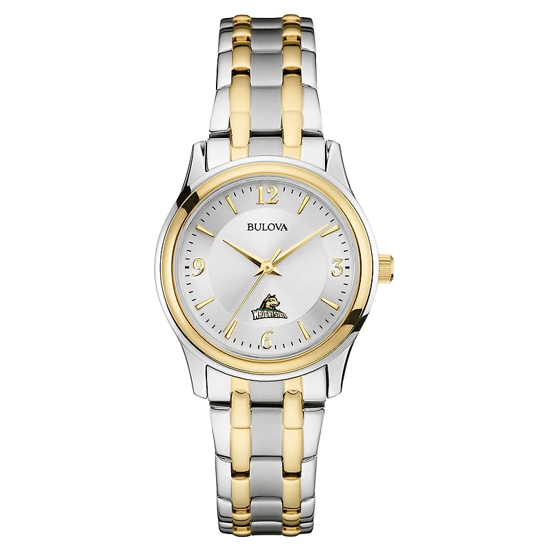 Women's Bulova Silver/Gold Wright State Raiders Classic Two-Tone Round Watch