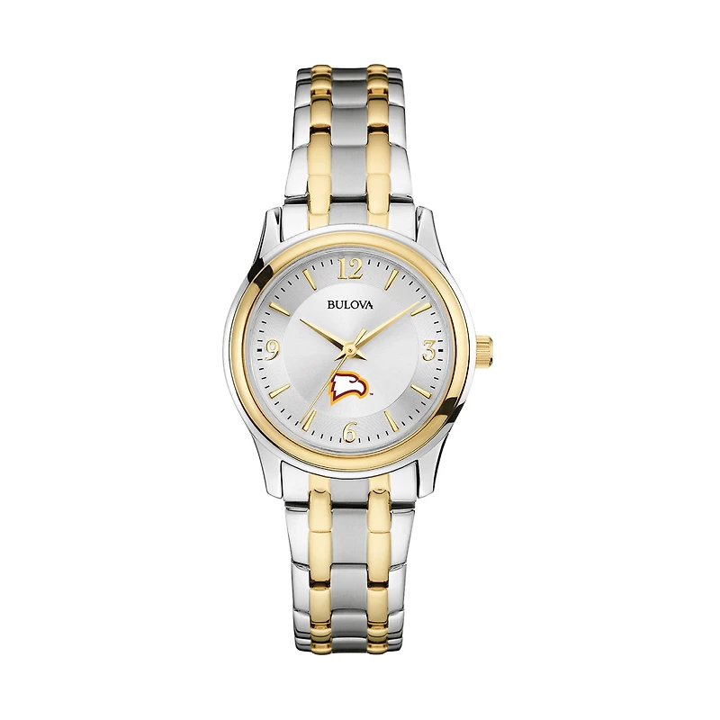 Women's Bulova Silver/Gold Winthrop Eagles Classic Two-Tone Round Watch