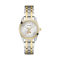 Women's Bulova Silver/Gold Winthrop Eagles Classic Two-Tone Round Watch