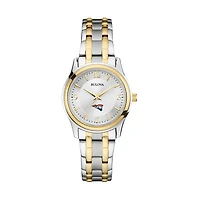 Women's Bulova Silver/Gold Carroll University Pioneers Classic Two-Tone Round Watch