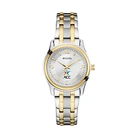 Women's Bulova Silver/Gold Austin Community College Classic Two-Tone Round Watch