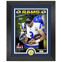Highland Mint Matthew Stafford Los Angeles Rams Super Bowl LVI Champions 13'' x 16'' Lombardi Trophy Photo Mint