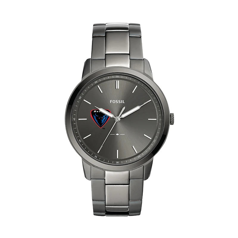Fossil DePaul Blue Demons The Minimalist Three-Hand Smoke Watch
