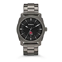 Fossil Ball State Cardinals Machine Smoke Stainless Steel Watch