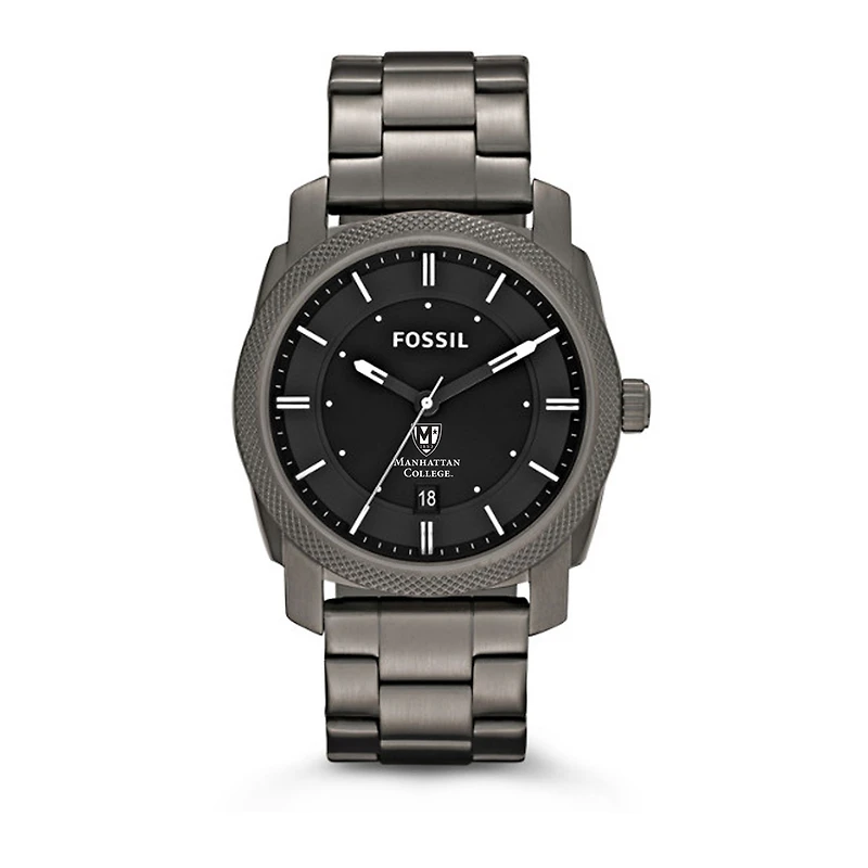 Fossil Manhattan Jaspers Machine Smoke Stainless Steel Watch