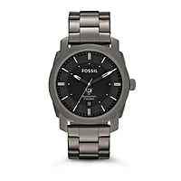 Fossil Manhattan Jaspers Machine Smoke Stainless Steel Watch