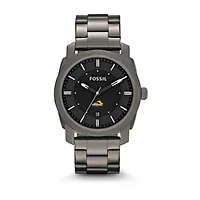 Fossil Emerson College Lions Machine Smoke Stainless Steel Watch