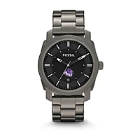 Fossil Abilene Christian University Wildcats Machine Smoke Stainless Steel Watch