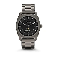 Fossil Wright State Raiders Machine Smoke Stainless Steel Watch