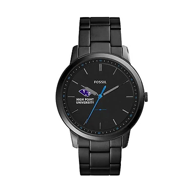 Fossil Black High Point Panthers The Minimalist Slim Stainless Steel Watch