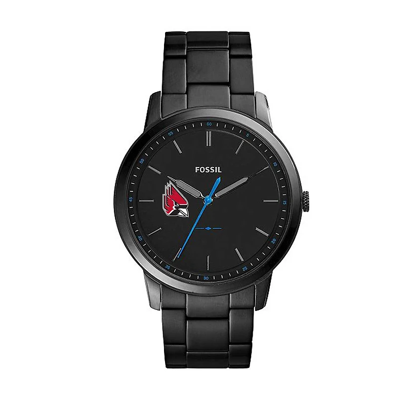 Fossil Black Ball State Cardinals The Minimalist Slim Stainless Steel Watch