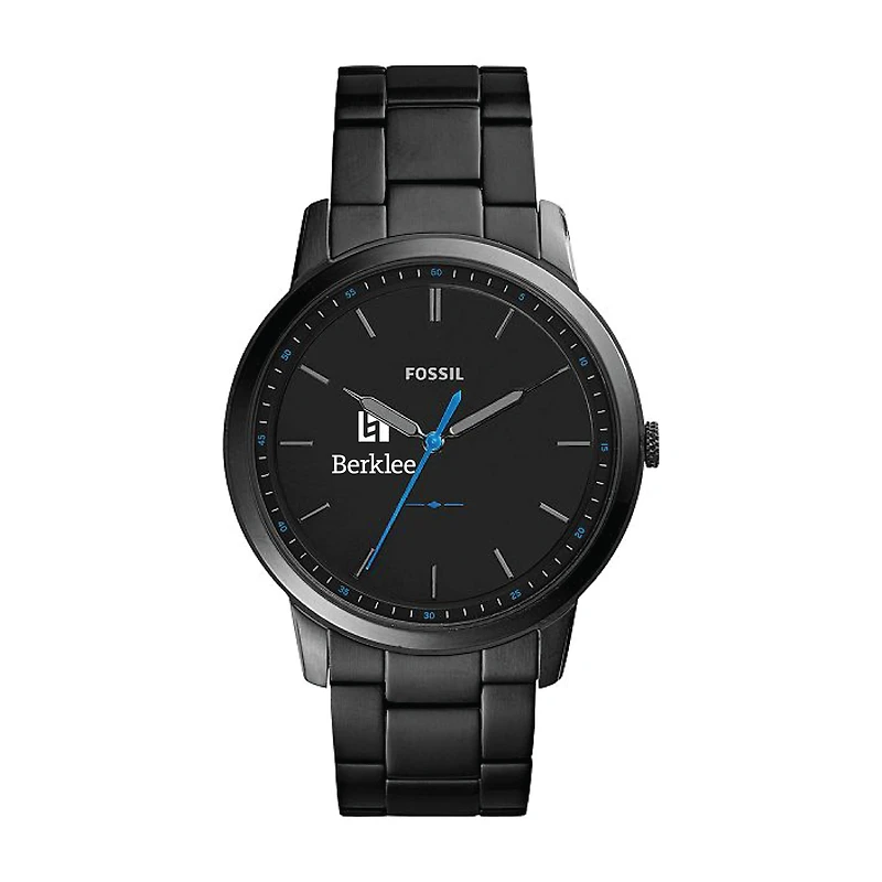 Fossil Black Berklee College of Music The Minimalist Slim Stainless Steel Watch
