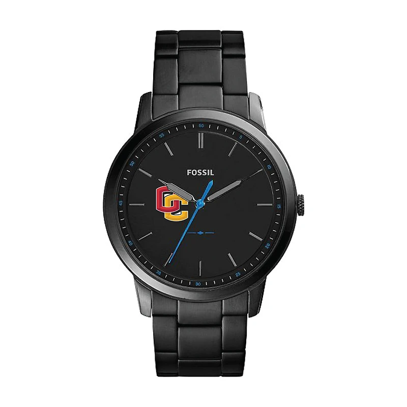 Fossil Black Oberlin Yeomen The Minimalist Slim Stainless Steel Watch