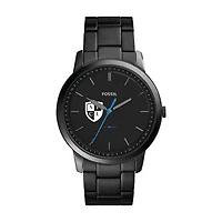 Fossil Black South Texas College of Law The Minimalist Slim Stainless Steel Watch