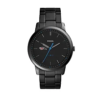 Fossil Black Southern Oregon Raiders The Minimalist Slim Stainless Steel Watch