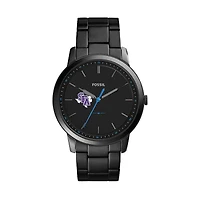 Fossil Black Stephen F Austin Lumberjacks The Minimalist Slim Stainless Steel Watch