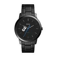 Fossil Black William Jewell Cardinals The Minimalist Slim Stainless Steel Watch