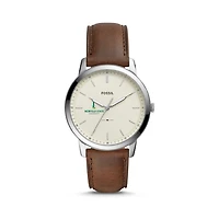 Fossil Norfolk State Spartans The Minimalist Brown Leather Watch