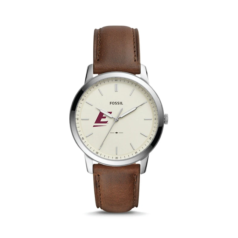 Fossil Eastern Kentucky Colonels The Minimalist Brown Leather Watch