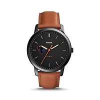 Fossil DePaul Blue Demons The Minimalist Slim Light Brown Leather Watch