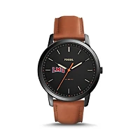 Fossil Loyola Marymount Lions The Minimalist Slim Light Brown Leather Watch