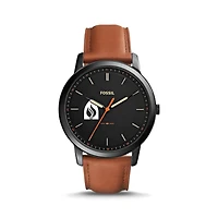 Fossil Andrews University Cardinals The Minimalist Slim Light Brown Leather Watch