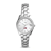 Women's Fossil Silver Loyola Marymount Lions Scarlette Mini Three-Hand Date Watch