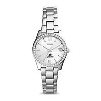 Women's Fossil Silver Providence Friars Scarlette Mini Three-Hand Date Watch