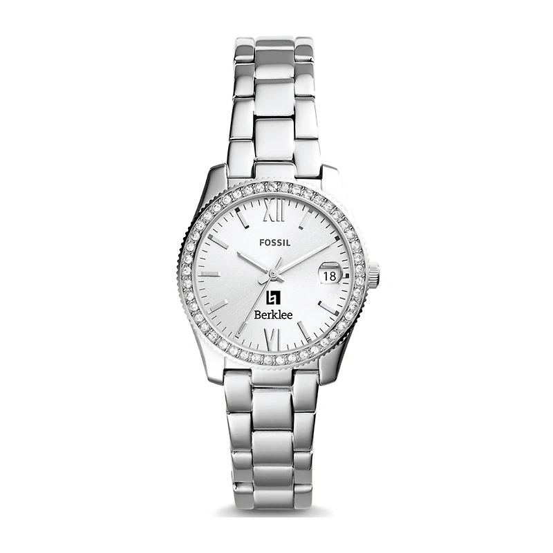 Women's Fossil Silver Berklee College of Music Scarlette Mini Three-Hand Date Watch